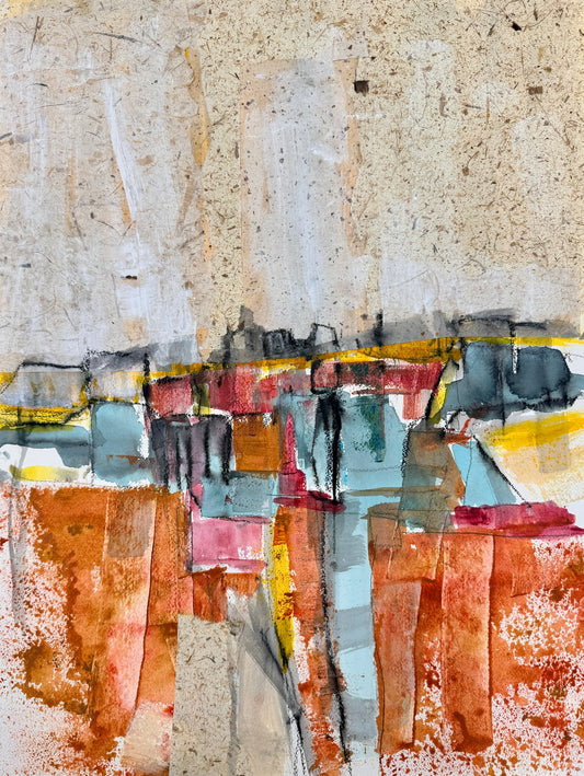 Horizon Layers – Mixed Media Fine Art Print