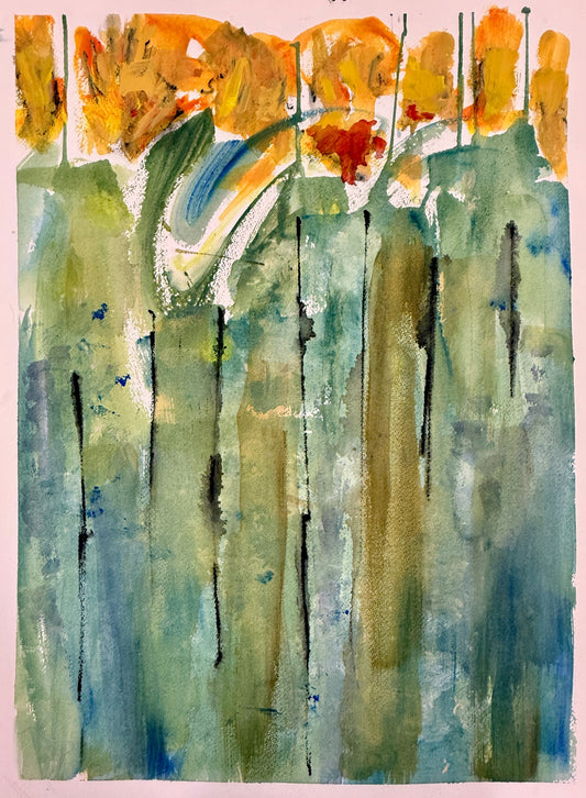 Golden Canopy – Abstract Fine Art Print