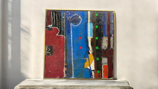 Abstract 2 - Collage on Canvas - #1326