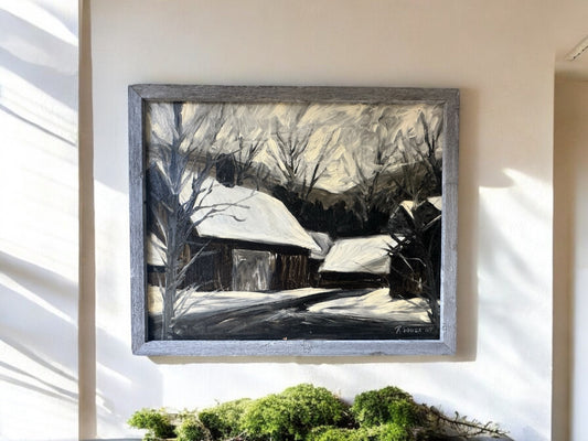 Barns in Snow - Ray Souza - #1212