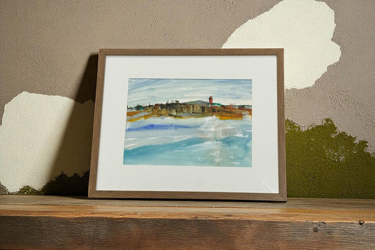 Shipyard Casablanca - Mixed media on paper #1411