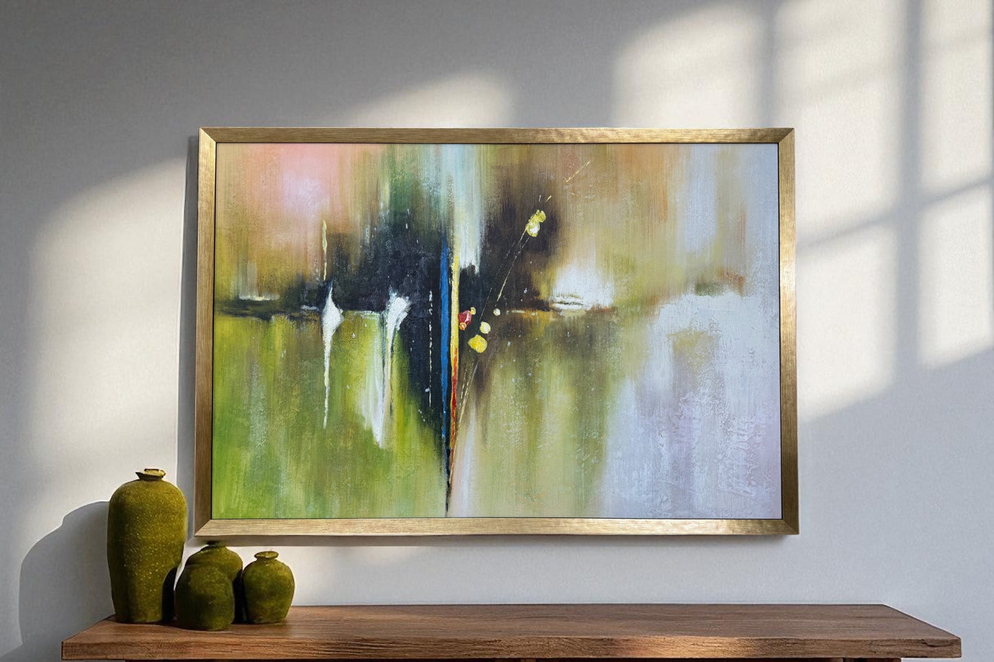 Shadows that breathe- Abstract Oil - #1447