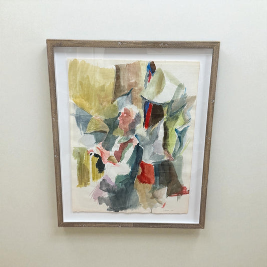 Gesture in Stillness by A. Ferrara 1964 - Mixed Media on Paper #1423