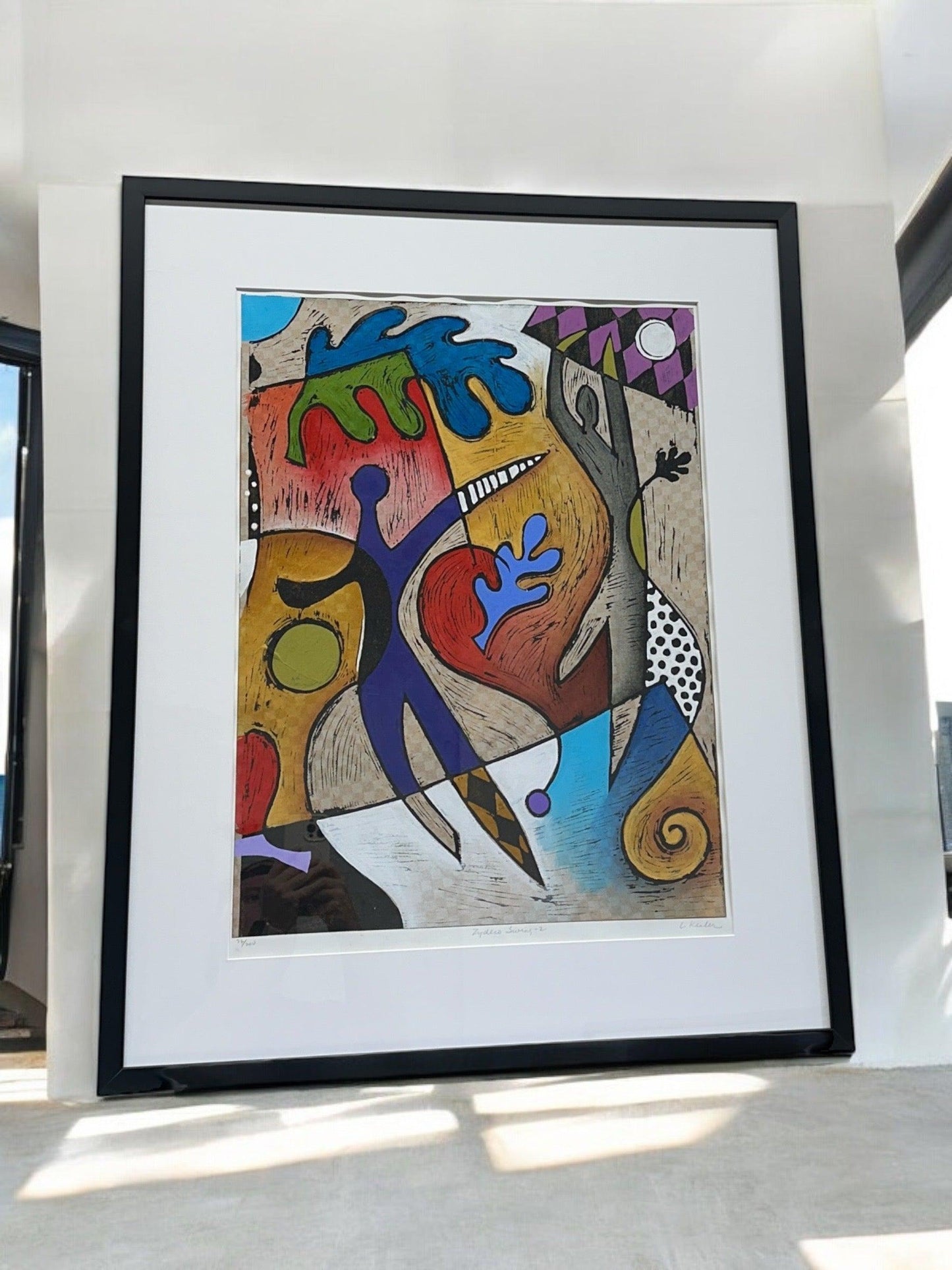 Zydeco Swing 2 - mixed media - #1331 - SOLD