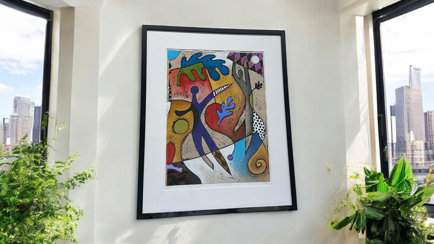 Zydeco Swing 2 - mixed media - #1331 - SOLD