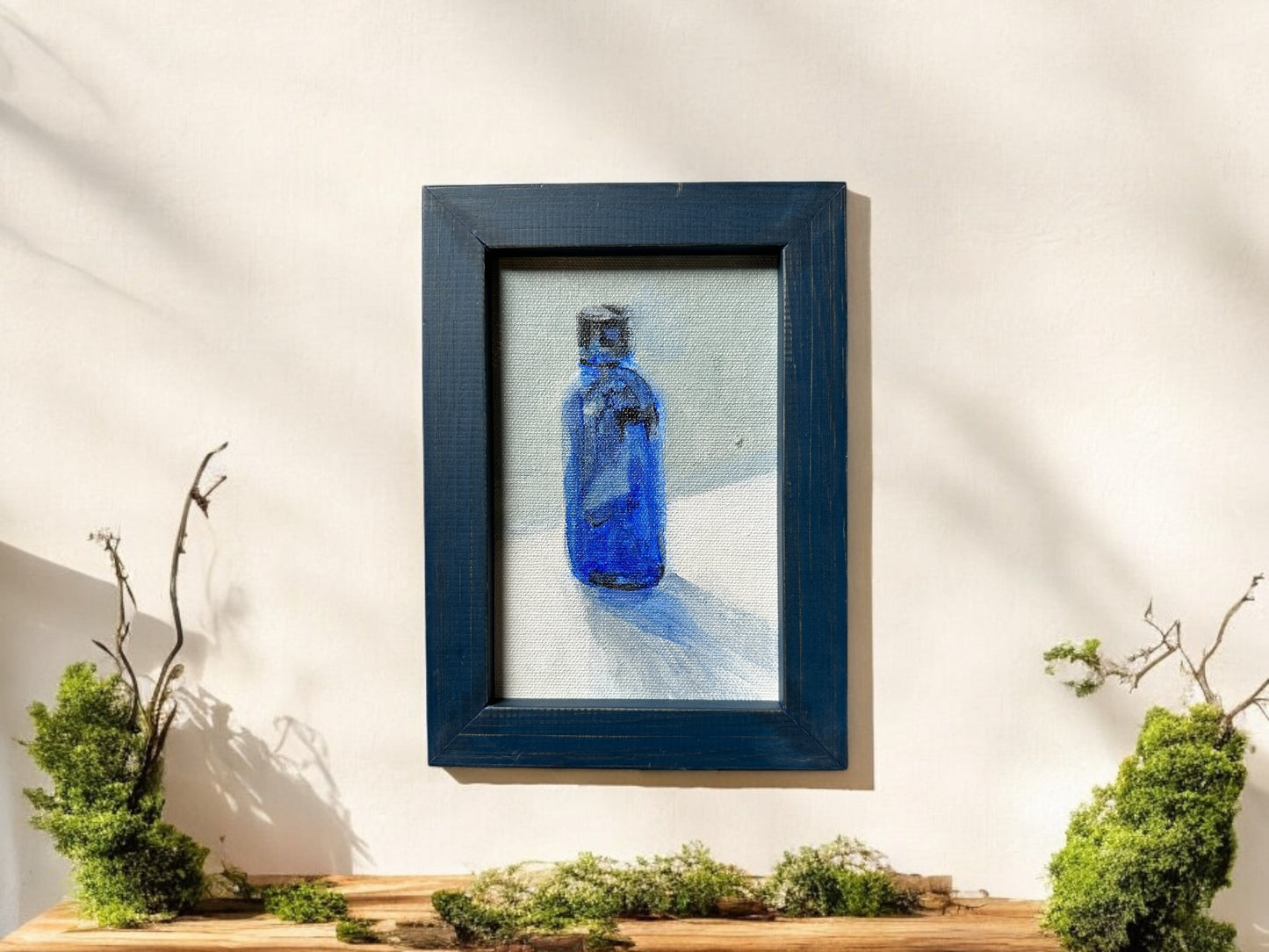 Blue Bottle - Oil on Board -  #1081 - SOLD