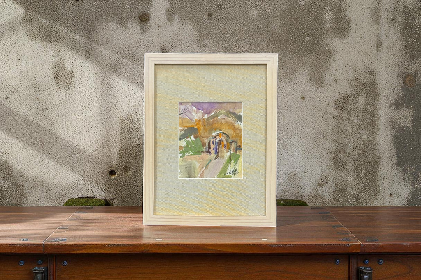 Tuscan Estate- Angela Reed - Mixed media on paper #1436