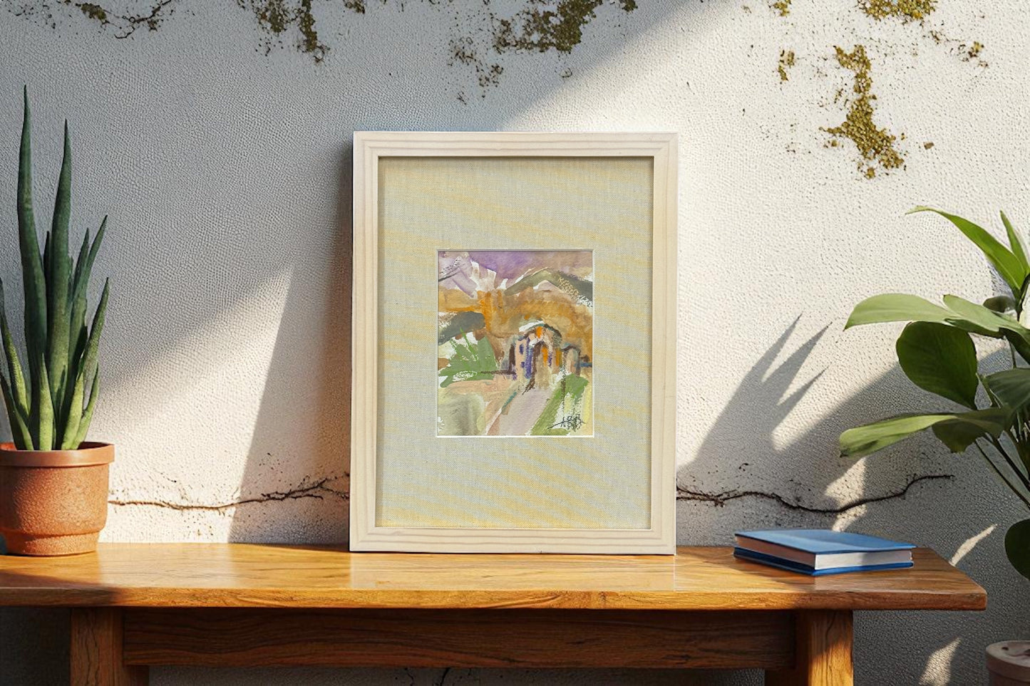 Tuscan Estate- Angela Reed - Mixed media on paper #1436