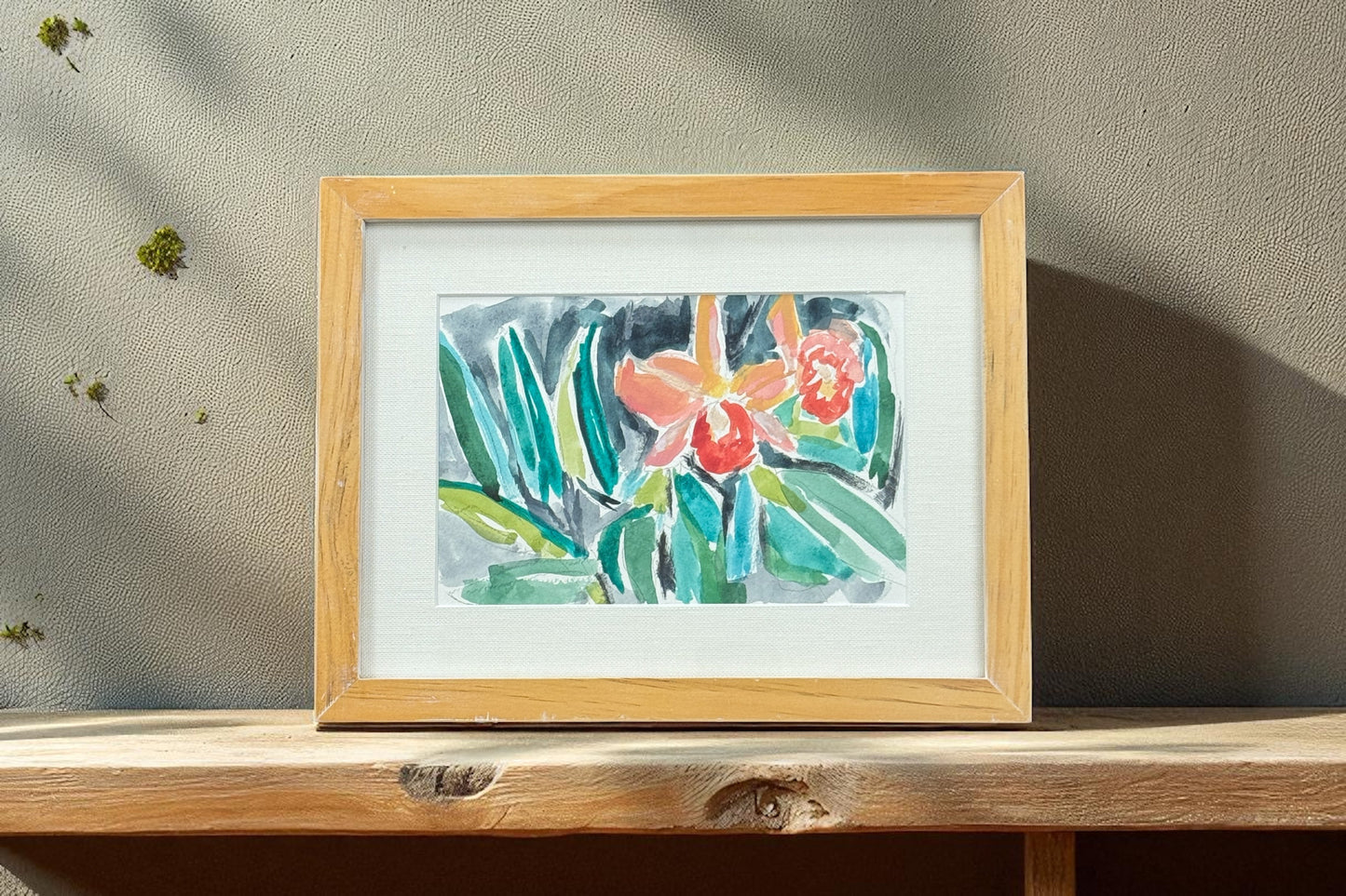 Daffodil- Angela Reed - Mixed media on paper #1438