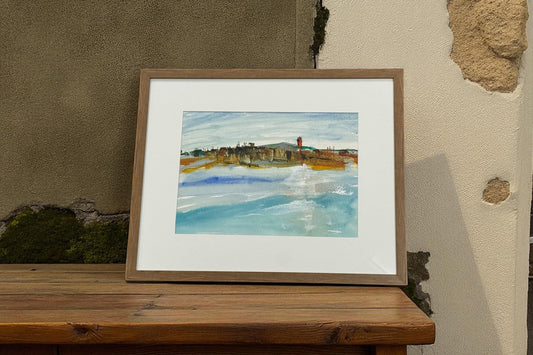 Shipyard Casablanca - Mixed media on paper #1411