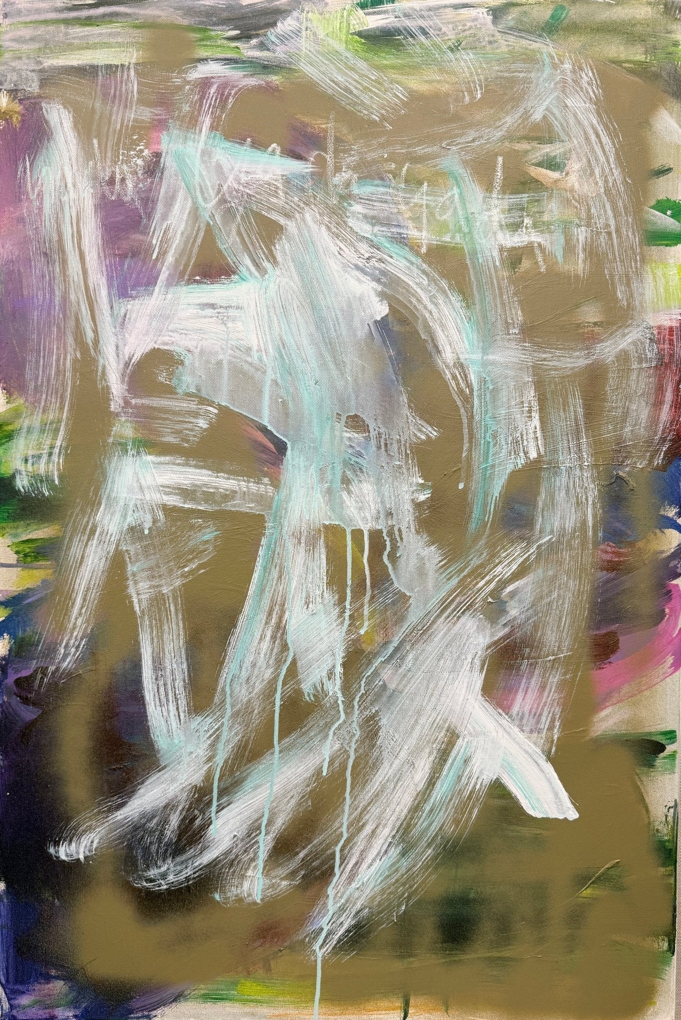 Yada Yada Yada - Angela Reed - Mixed media on canvas 1425 - The Artful