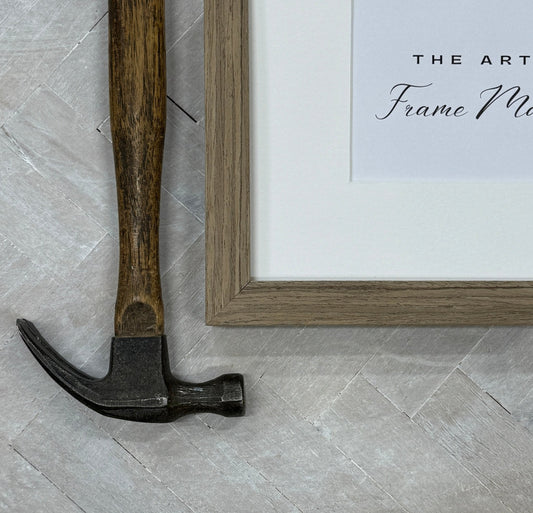 Woodland Brown Natural Wood Picture Frame with Mat - The Artful