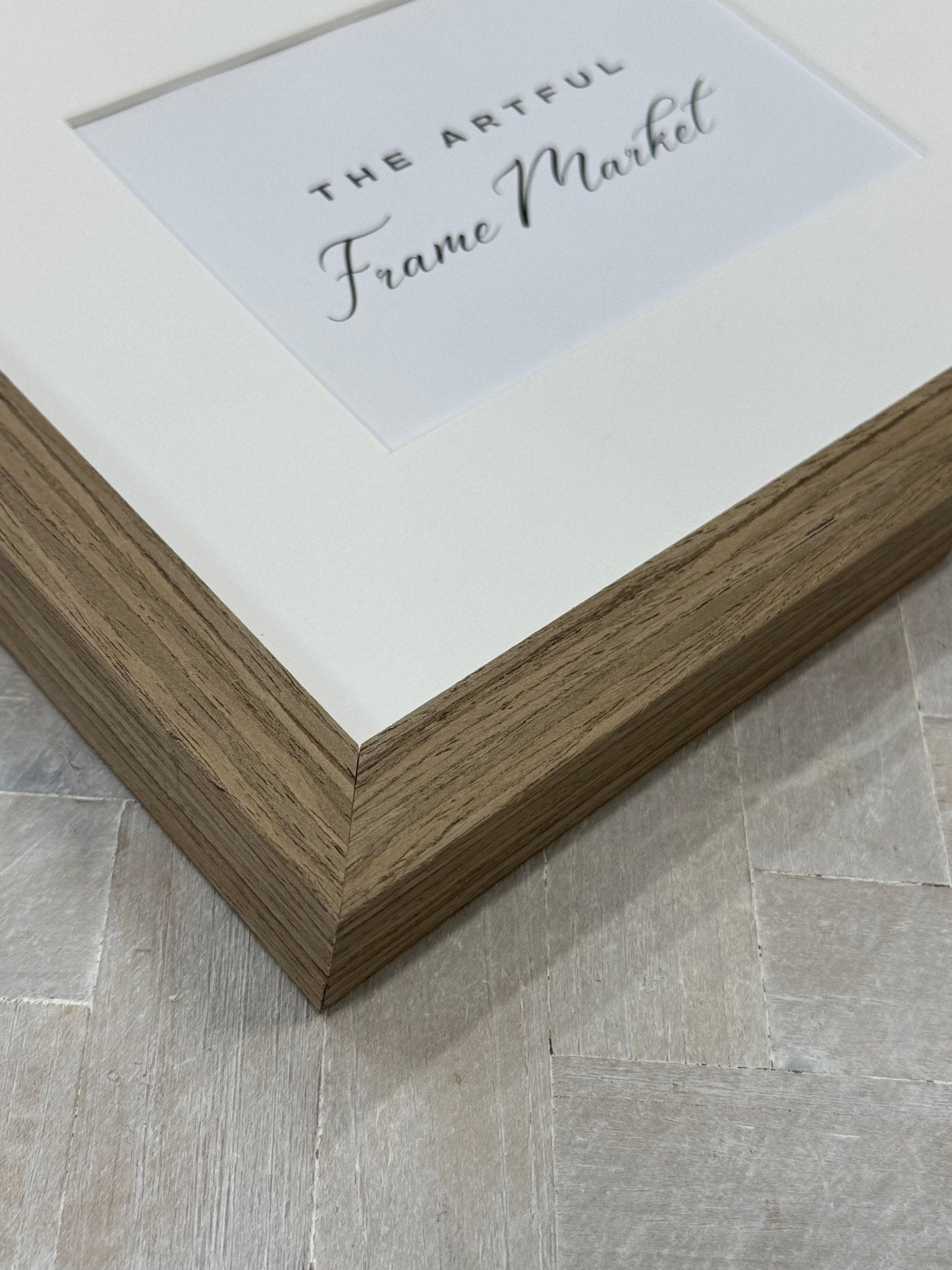 Woodland Brown Natural Wood Picture Frame with Mat - The Artful