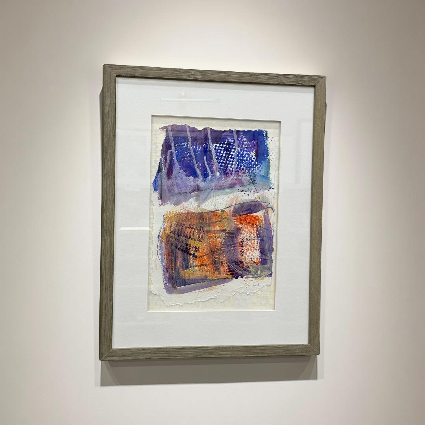 Veins of color - Angela Reed - Mixed media on paper #1419