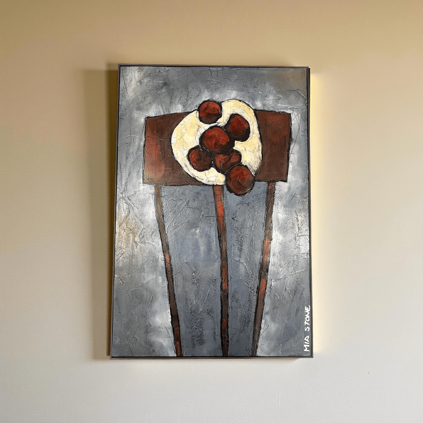 Table Setting - Mia Stone - Mixed media on canvas 1427 - The Artful