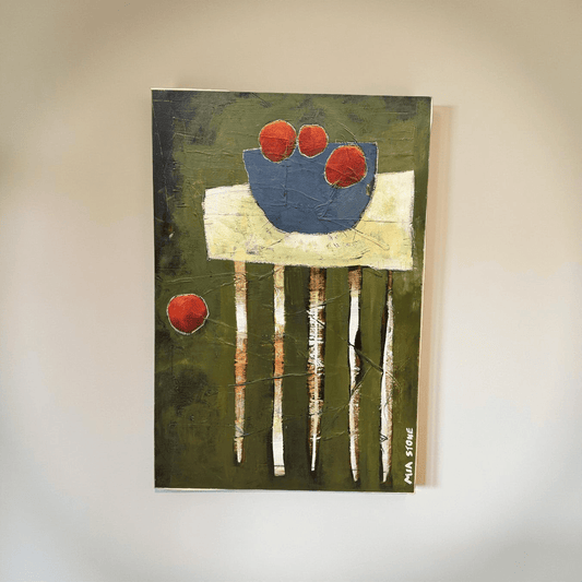 Table Setting II - Mia Stone - Mixed media on canvas 2006 - The Artful