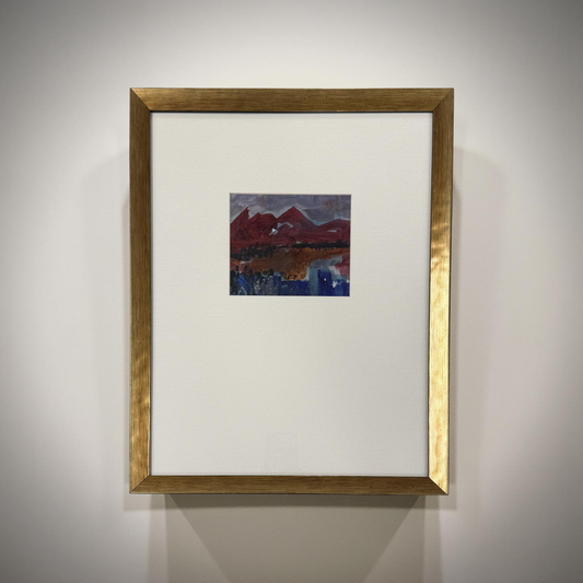 Red Rock Mountains - Angela Reed - Mixed Media on paper #1977