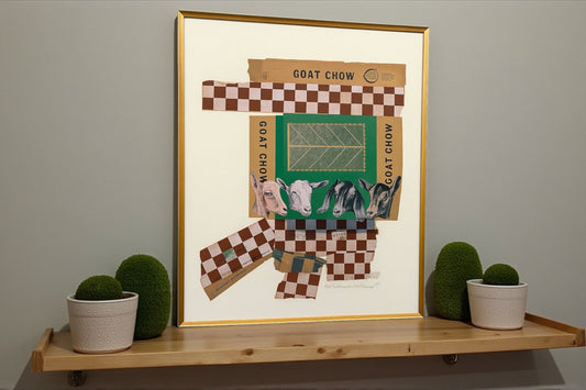 Robert Rauschenberg - Goat Chow (from the Chow Bags suite), 1977  #1421